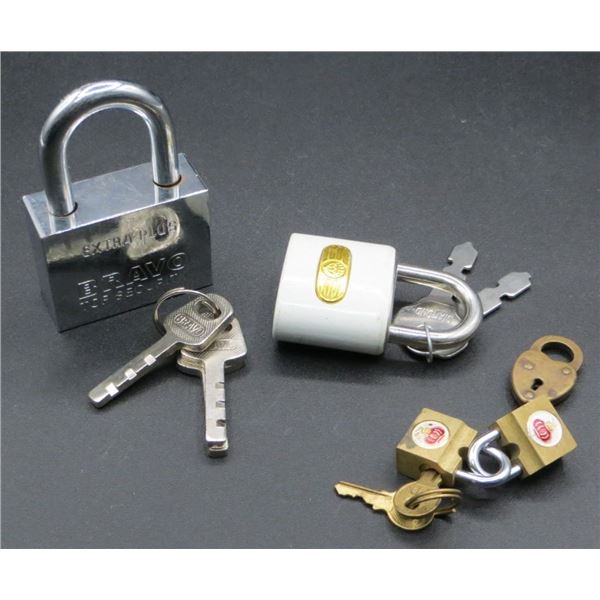 Various Locks With Keys