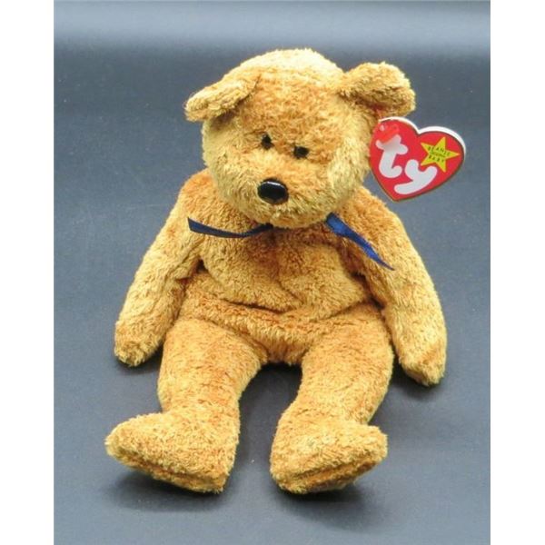 1999 Ty Beanie Baby Fuzz Brown Bear
