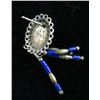 Image 2 : Vintage Sterling Silver Native Design Earring