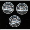 Image 1 : 3x Canadian Nickels 1964