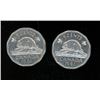 Image 1 : 2x Canadian Nickels 1961