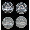 Image 1 : 4x Canadian Nickels 1965