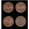 Image 1 : 4x Canadian Pennies 1959