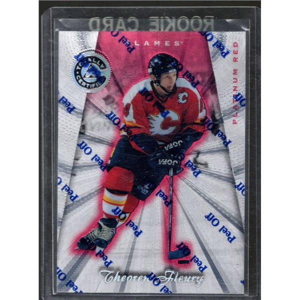 1997-98 Pinnacle Totally Certified Platinum Red #42 Theo Fleury 4295/6199