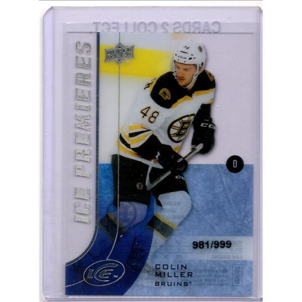 2015-16 Upper Deck Ice #173 Colin Miller 981/999 RC