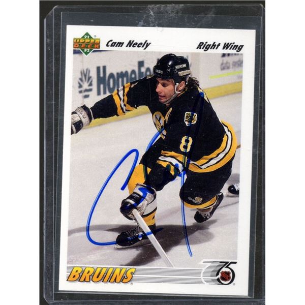 Cam Neely Boston Bruins Signed Card