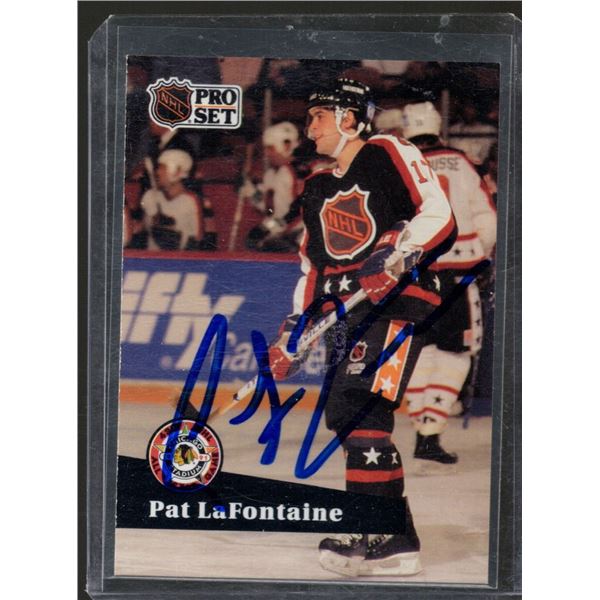 Pat Lafontaine All Star Signed Card