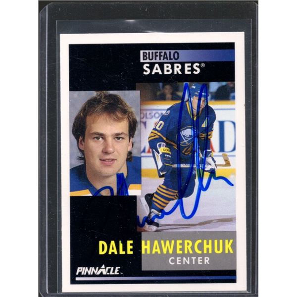 Dale Hawerchuk Signed Buffalo Sabres Card