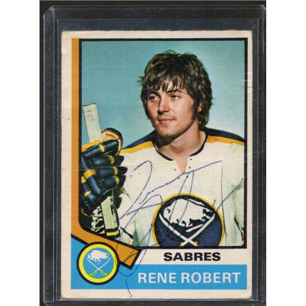 Rene Roberts Buffalo Sabres Signed Card