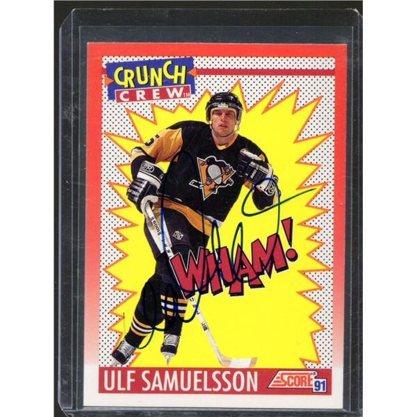 Ulf Samuelsson Pittsburgh Penguins Signed Card