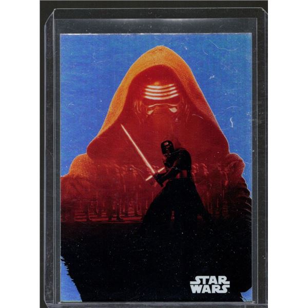 2015 Topps Star Wars Journey to The Force Awakens Silhouette Foil #5 Kylo Ren