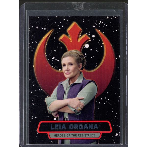 2016 Topps Star Wars The Force Awakens Series Two Heroes of the Resistance #1 Leia Organa