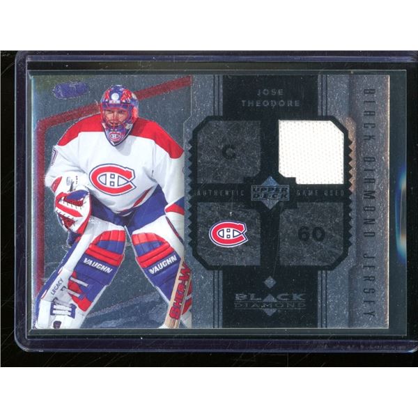 2005-06 Black Diamond Jerseys #JJO Jose Theodore