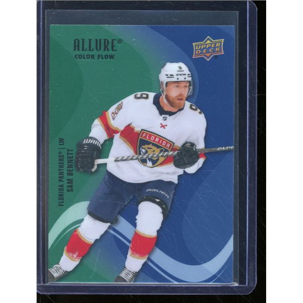 2022-23 Upper Deck Allure Color Flow Green Blue #SF61 Sam Bennett