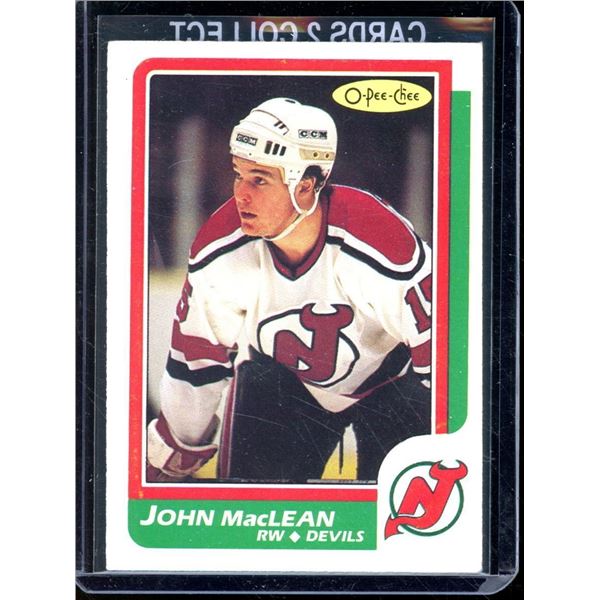 1986-87 O-Pee-Chee #37 John MacLean RC