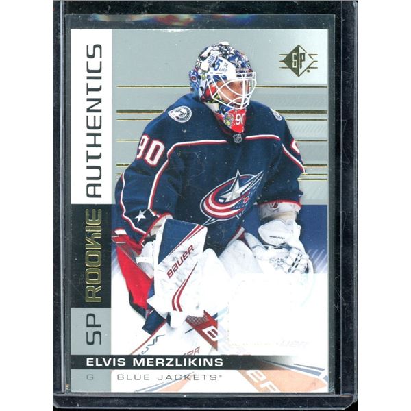 2019-20 SP Rookie Authentics Jerseys #109 Elvis Merzlikins