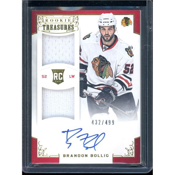 2012-13 Panini Rookie Anthology #110 Brandon Bollig JSY AU 432/499 RC
