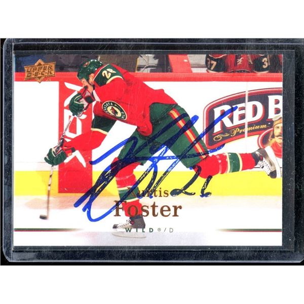 2007-08 Upper Deck #293 Kurtis Foster Autographed Card