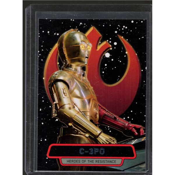 2016 Topps Star Wars The Force Awakens Series Two Heroes of the Resistance #14 C-3PO