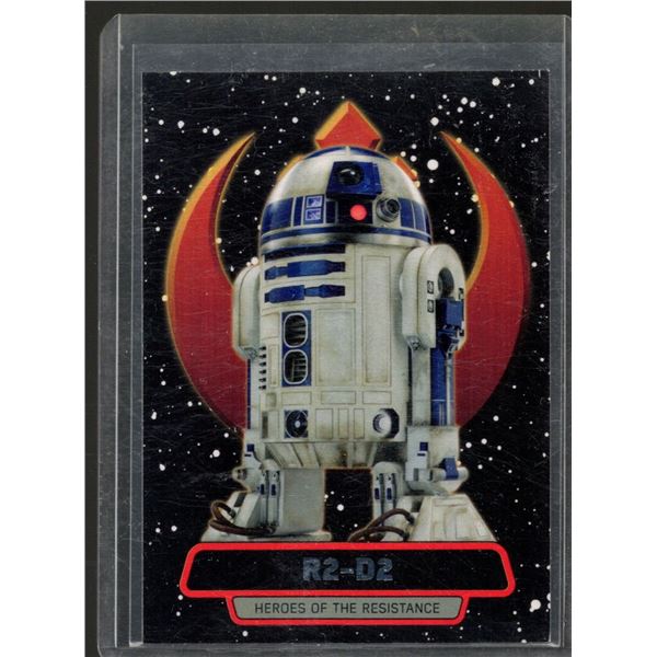 2016 Topps Star Wars The Force Awakens Series Two Heroes of the Resistance #15 R2-D2