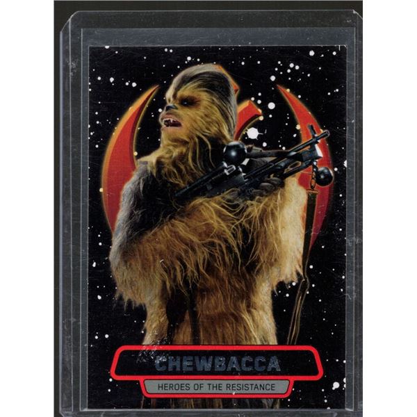 2016 Topps Star Wars The Force Awakens Series Two Heroes of the Resistance #6 Chewbacca