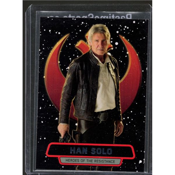 2016 Topps Star Wars The Force Awakens Series Two Heroes of the Resistance #5 Han Solo
