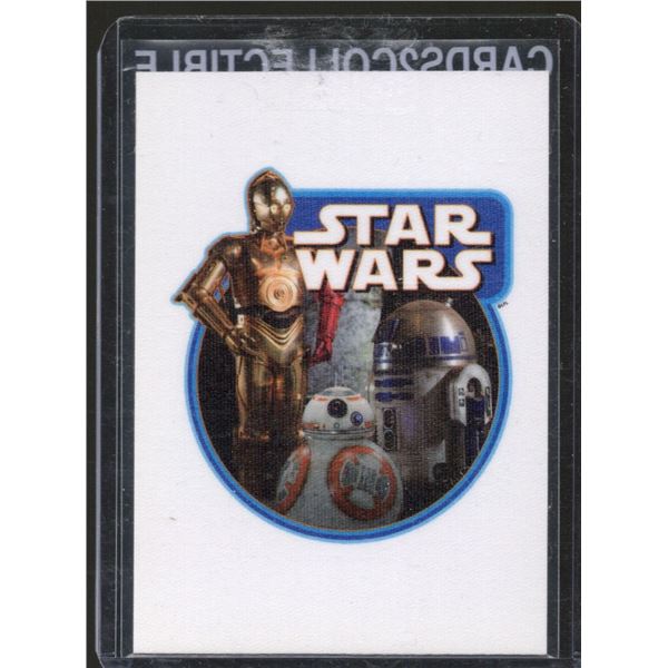 2015 Topps Star Wars Journey to The Force Awakens Cloth Stickers #CS1 Droids