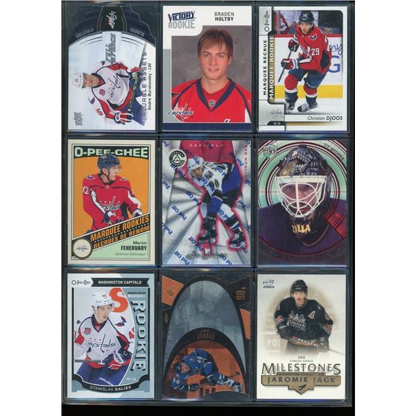 9 NHL Washington Capital Rookie & Insert Cards