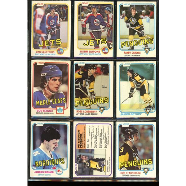 1981-82 OPC Hockey Lot Of 18 Cards Norm Dupont, Jacques Richard & More