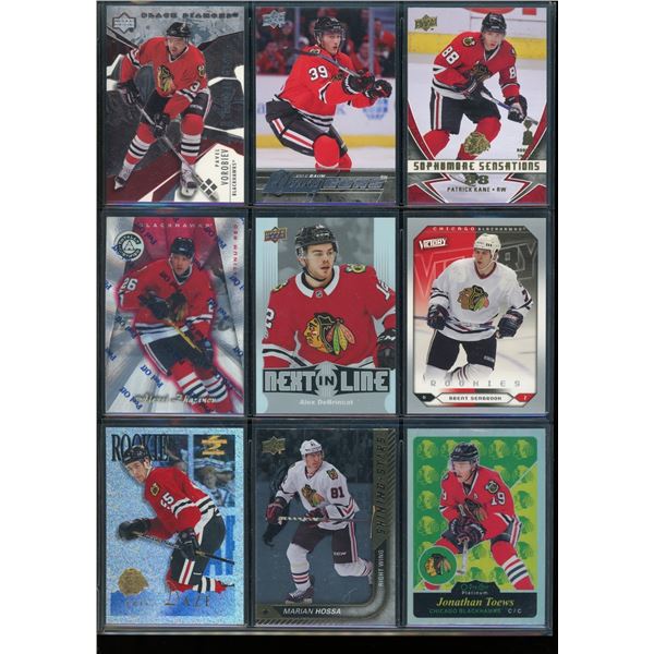 9 NHL Chicago Blackhawks Rookie & Insert Cards