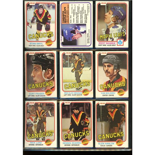 1981-82 OPC Hockey Lot Of 18 Cards Stan Smyl, Glen Hanlon & More