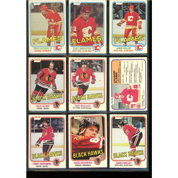 1981-82 OPC/Topps Hockey Lot Of 18 Cards Bob Murray, Kent Nilsson & More