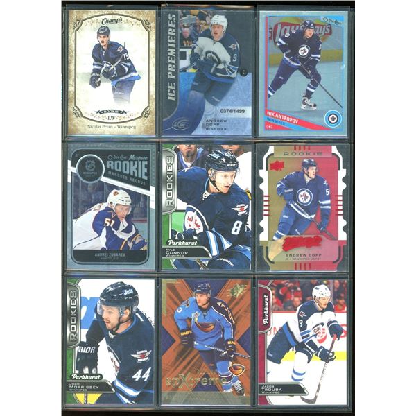 9 NHL Winnipeg Jets Rookie & Insert Cards