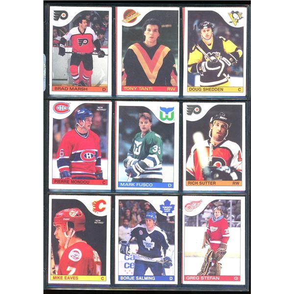 1985-86 OPC O-Pee-Chee Lot Of 18 Vintage Cards Brad Marsh, Borje Salming & More