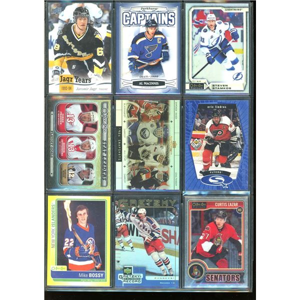 9 Different NHL Star & Semi-Star Player Hockey Cards