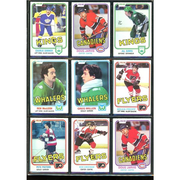 1981-82 OPC O-Pee-Chee Lot Of 18 Vintage Cards Al Sims, Ken Linseman & More