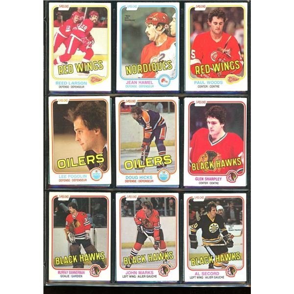 1981-82 OPC O-Pee-Chee Lot Of 18 Vintage Cards Lee Fogolin, Al Secord & More