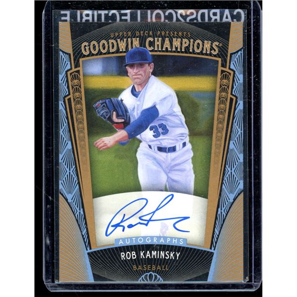 2015 Upper Deck Goodwin Champions #157 Rob Kaminsky Autograph