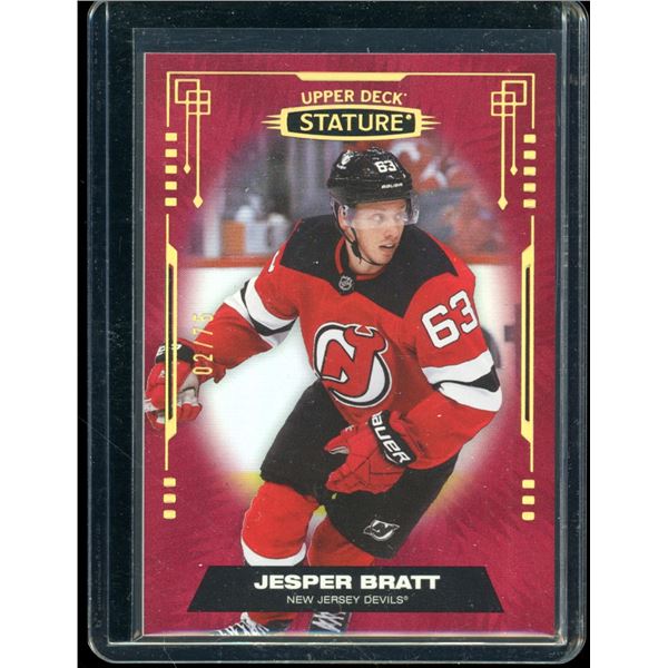 2021-22 Upper Deck Stature Red #64 Jesper Bratt 2/75