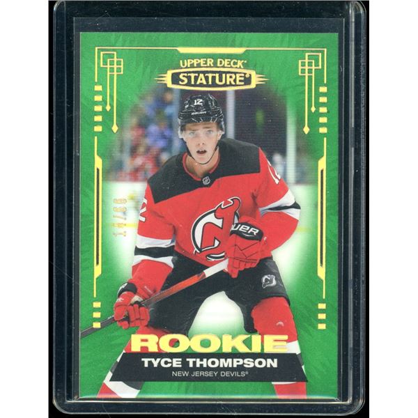 2021-22 Upper Deck Stature Photo Variant Green Rookie #146 Tyce Thompson 14/66
