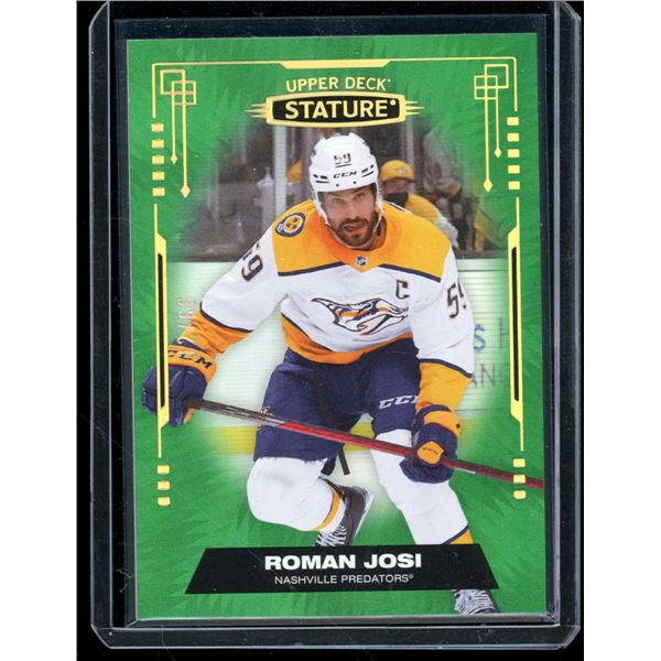 2021-22 Upper Deck Stature Photo Variant Green #77 Roman Josi 12/66
