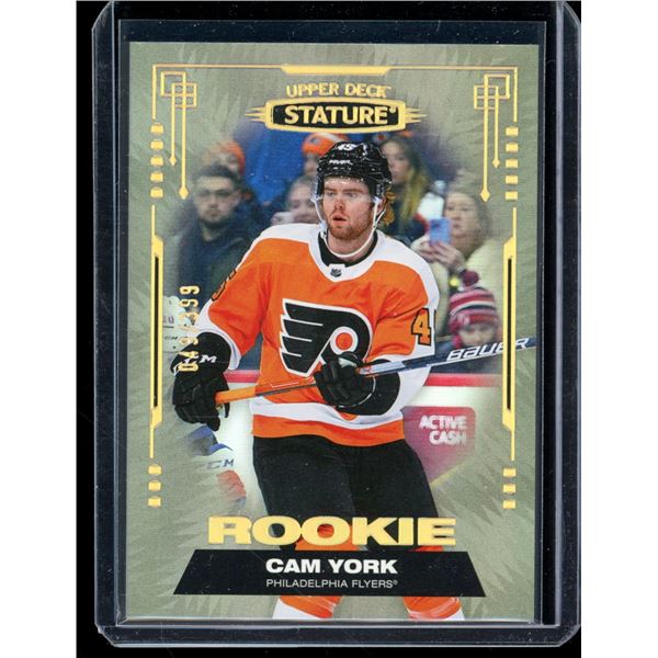 2021-22 Upper Deck Stature #132 Cam York RC 49/399