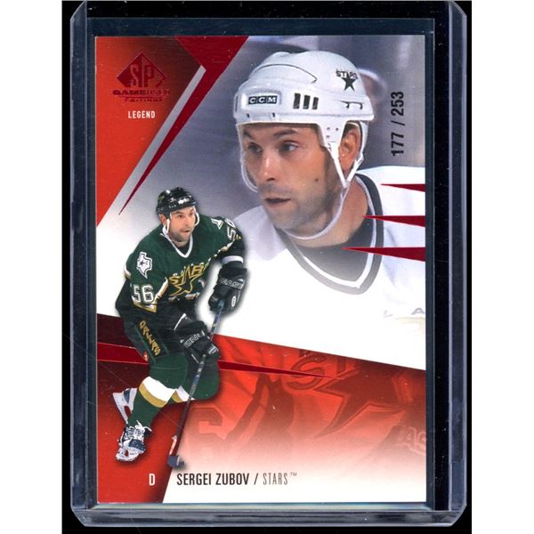 2023-24 SP Game Used Red #169 Sergei Zubov 177/253