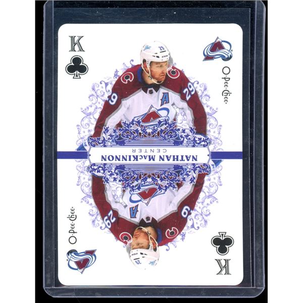 2022-23 O-Pee-Chee Playing Cards #KCLUBS Nathan MacKinnon