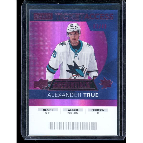 2020-21 Upper Deck Credentials Pink #81 Alexander True 3/49