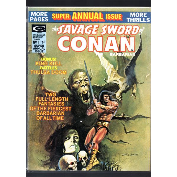 The Savage Sword Of Conan The Barbarian #1 Super Annual Issue