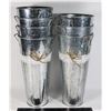 Image 1 : LARGE LOT OF METAL CENTERPIECE VASES