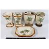 Image 1 : JUNGLE THEME CERAMIC BATHROOM SET