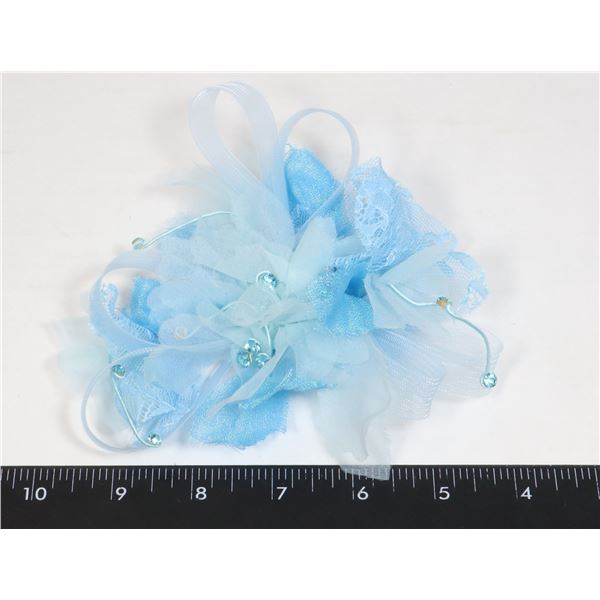 NEW BLUE FASCINATOR HAIR COMB COCKTAIL PARTY