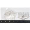 Image 1 : 2 NEW CENTERED SNOWFLAKE DESIGN BEADED RHINESTONE